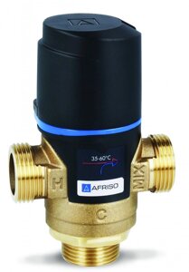 Термостатичний змішуючий клапан AFRISO ATM341 DN15, G3/4", 20-43°C, Kvs 1,6