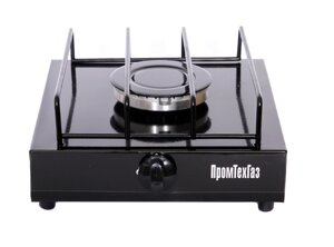 Плита газова настільна ПромТехГаз однопальникова чорна без кришки