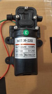 Помпа для обприскувача 2203 12 В, 3,1 л/хв без датчика тиску