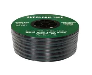 Капельна стрічка емітерна SUPER DRIP TAPE 10 см бухта 500 метрів Корея