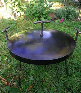 Сковорода з диска борони з кришкою, діаметр 500 мм