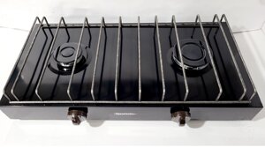 Плита газова настільна ПромТехГаз 2-х пальникова широка