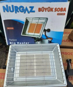 Газовий пальник інфрачервоний NURGAZ NG 310 + кран 3 кВт