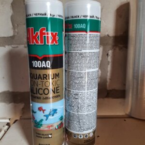 Герметик силіконовий акваріумний чорний Akfix 100AQ 280 мл