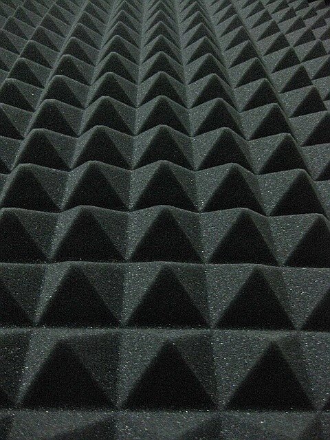 Акустичний поролон «піраміда» темно-сірий лист 1х2м товщина 50мм від компанії Кратус - фото 1