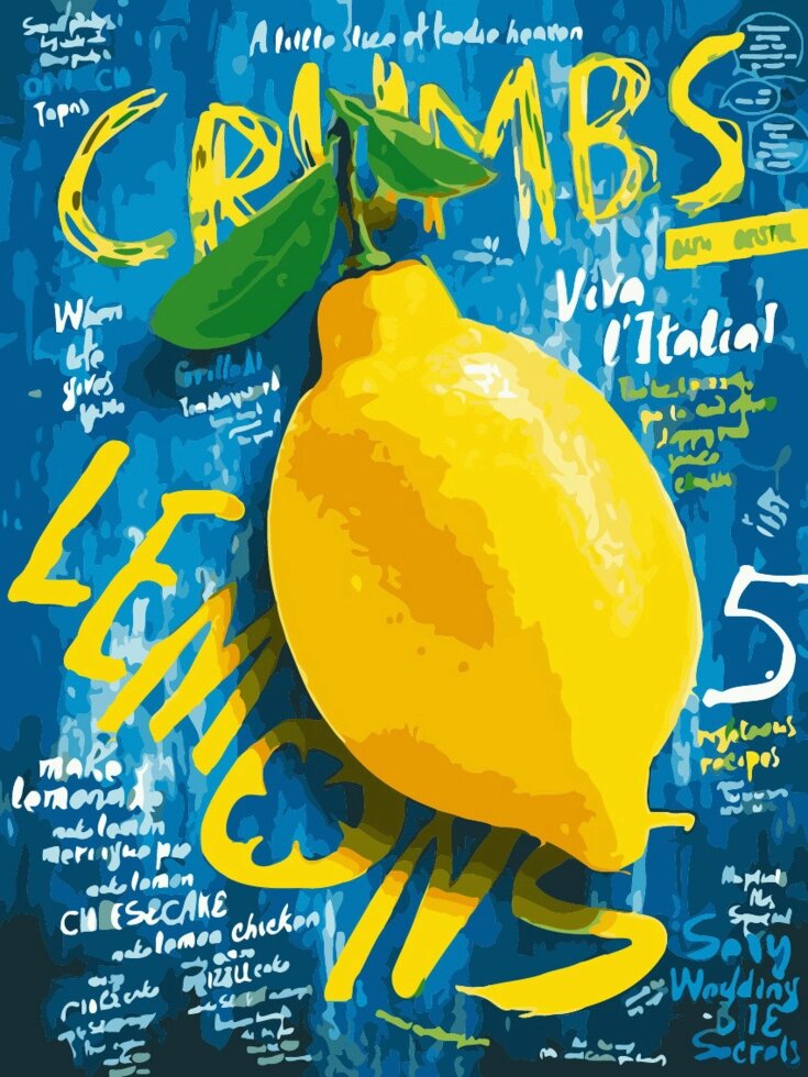 AS 0213 "Лимон" Картина за номерами на полотні Art Story без коробки 40x30 см від компанії Кратус - фото 1