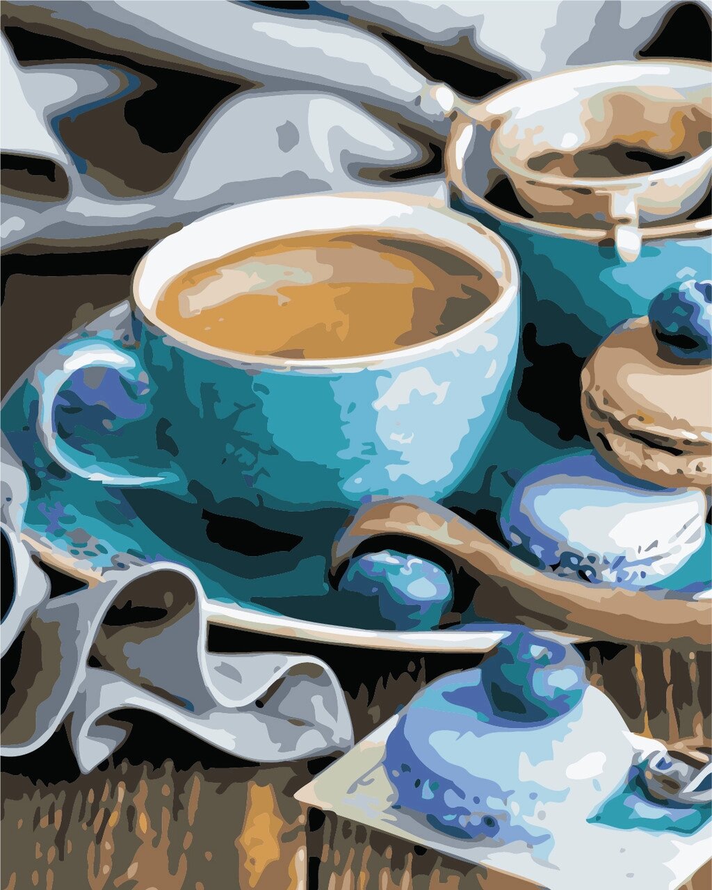 AS 0459 "За чашкою кави" Картина за номерами на полотні Art Story 40х50см від компанії Кратус - фото 1