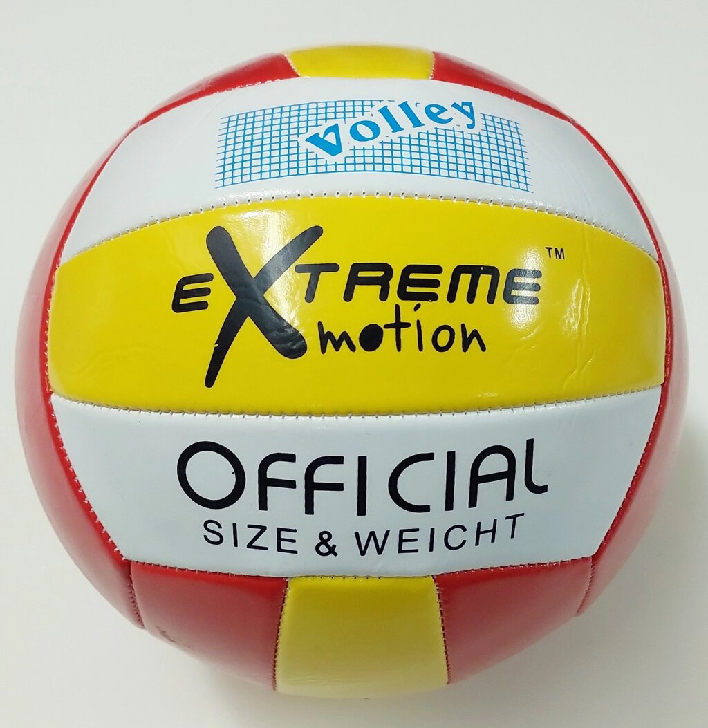 B23836 М'яч волейбольний (червоно-біло-жовтий) від компанії Кратус - фото 1