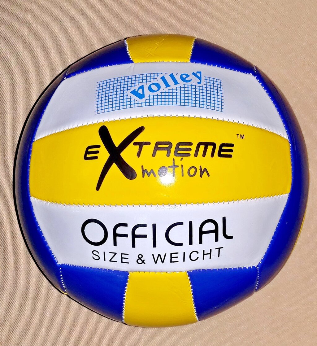 B23836 М'яч волейбольний (синьо-біло-жовтий) від компанії Кратус - фото 1