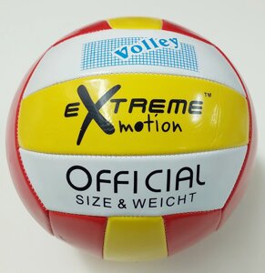 B23836 М'яч волейбольний (червоно-біло-жовтий)