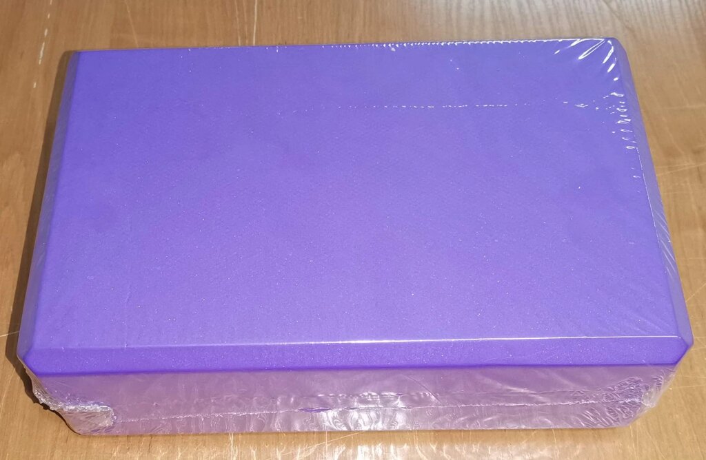 Блоки (цеглинки, кубики) фіолетовий для йоги, 1 шт. від компанії Кратус - фото 1