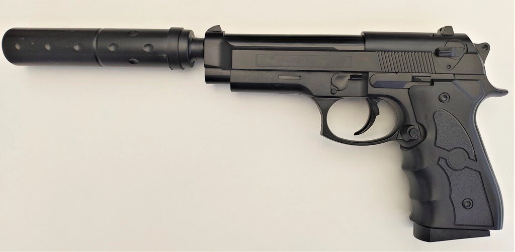 Дитячий іграшковий пістолет Galaxy G. 052A (Берта) з глушником від компанії Кратус - фото 1