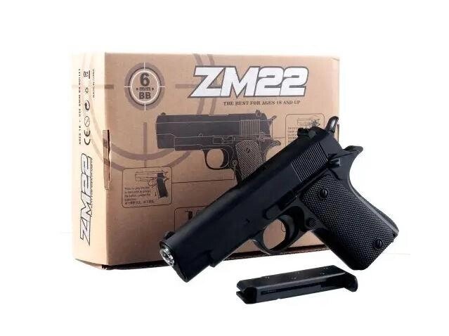 Дитячий іграшковий пістолет металевий ZM22 від компанії Кратус - фото 1