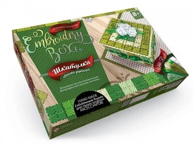 EMB-01-04 Набір для творчості «Embroidery box» "Біла троянда" (Україна) ##от компании## Кратус - ##фото## 1