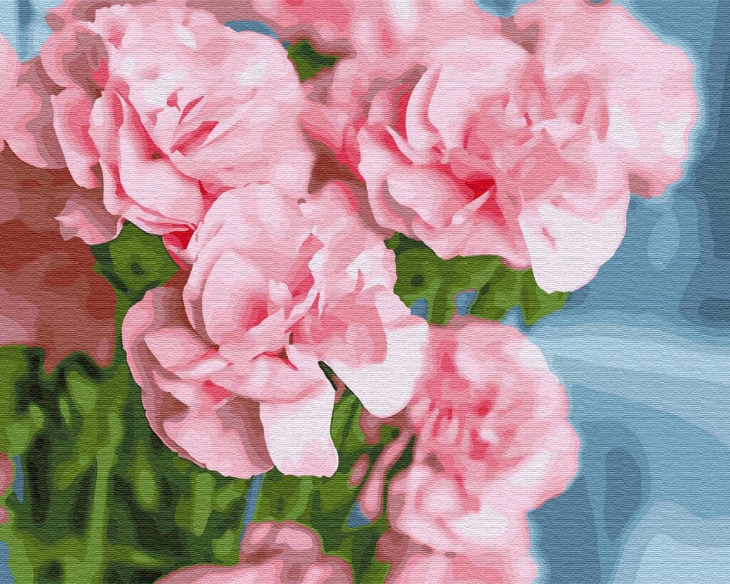 GХ 30095 Рожева камелія Картина за номерами на полотні 40х50см, без коробки від компанії Кратус - фото 1