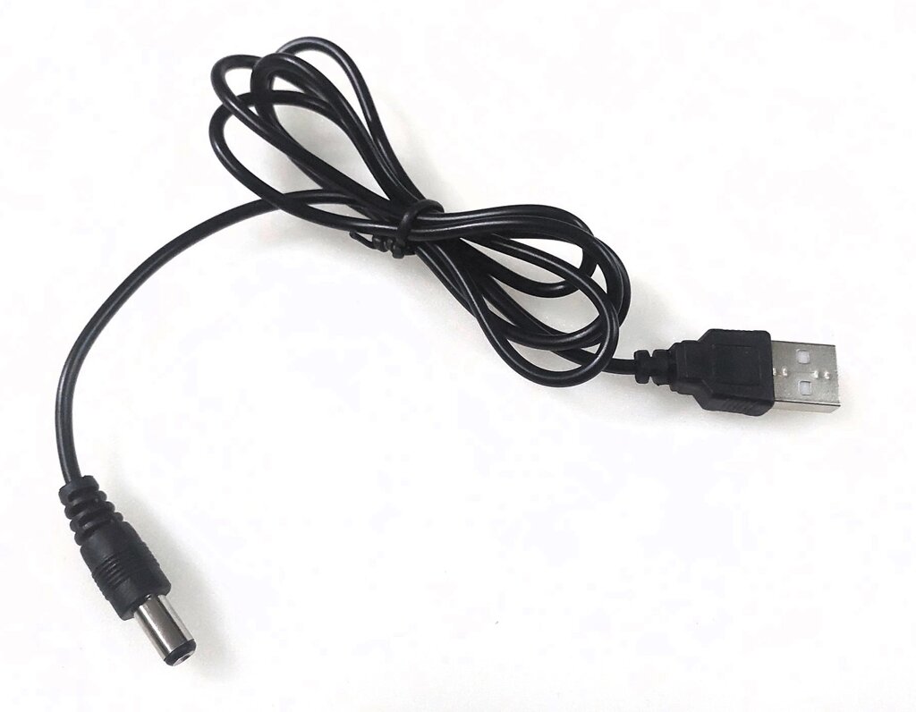 Кабель для живлення  5V USB  на 5V, DC 2.1 x5.5mm,    1м від компанії Кратус - фото 1