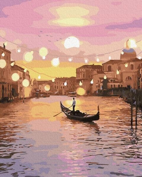 Картина за номерами без коробки Paintboy Казкова вечірня Венеція 40х50 см (GX 32456) від компанії Кратус - фото 1