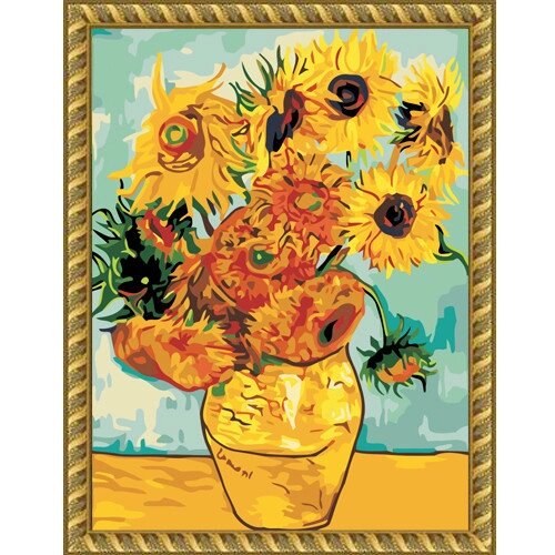 Картина за номерами в коробці Babylon Соняшники Ван Гог 40х50 см (MS 427) від компанії Кратус - фото 1