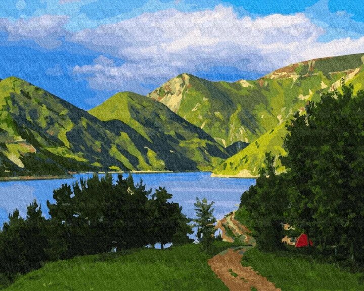 Картина за номерами в коробці Paintboy Гірське озеро 40х50 см (KGX 30894) від компанії Кратус - фото 1