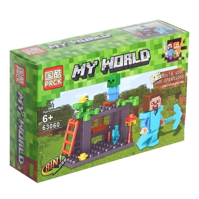 Конструктор майнкрафт My World (63060-8) від компанії Кратус - фото 1