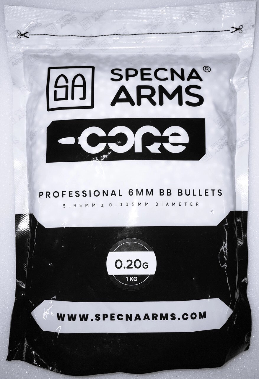 Кульки (кулі) пластикові Spesna Arms 0,2 гр страйкбольні шліфовані 6мм 5000шт. від компанії Кратус - фото 1