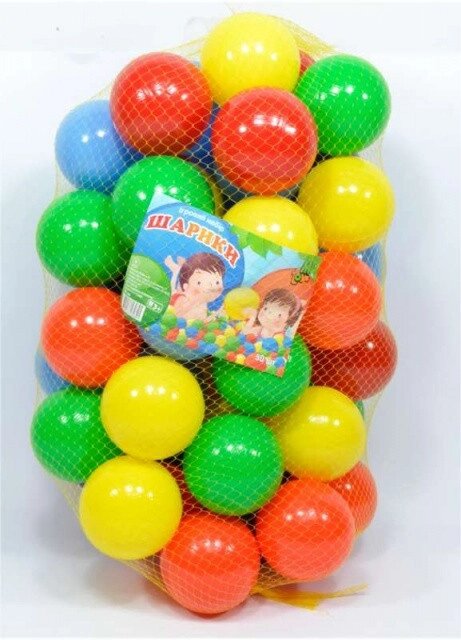 Кульки м'які для сухих басейнів "M-TOYS" 80мм, ціна за 1 шт. від компанії Кратус - фото 1