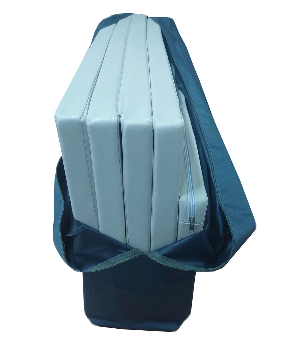 Масажний мат переносний складаний у сумці з 2-ма подушками 50х40см для масажиста 1х2х0,04м (ММ 100х200х40) від компанії Кратус - фото 1