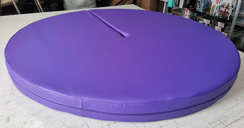 Мат для пілону круглий фіолетовий.  Floor-mat для Pole Dance (Полденс філол. 138) від компанії Кратус - фото 1