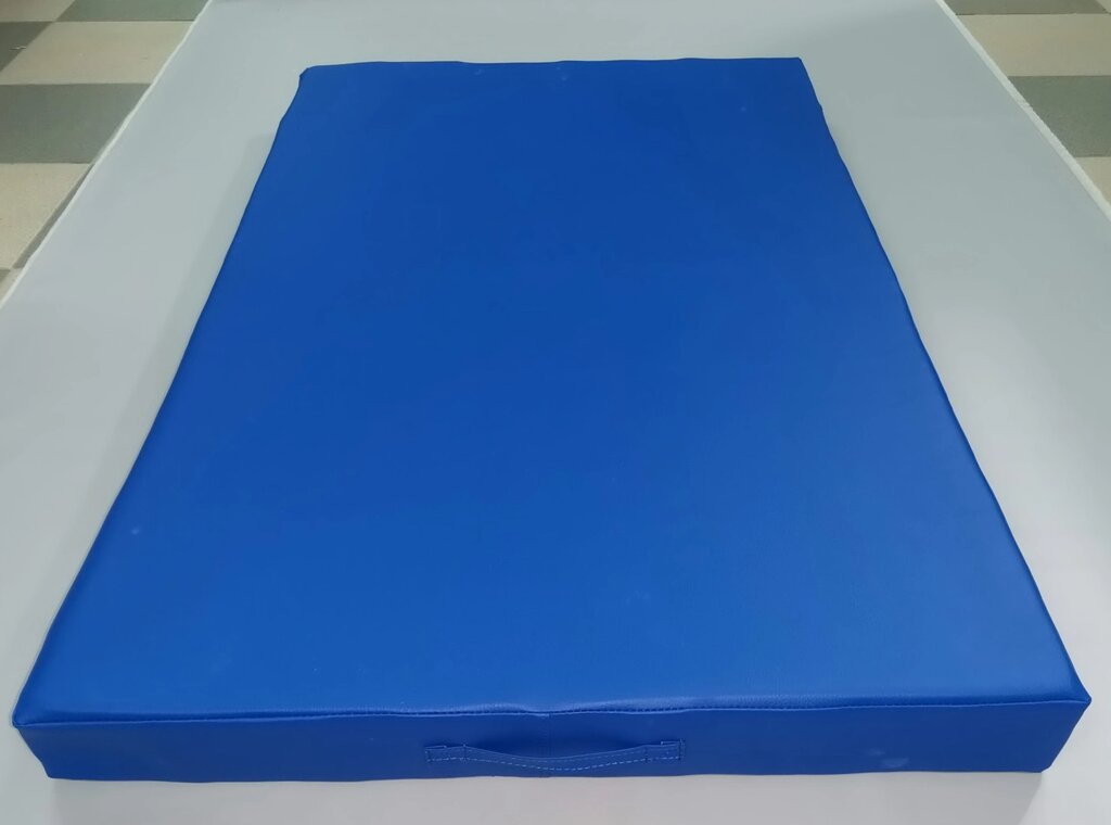 Мат гімнастичний дитячий синій 1,2х1х0,1 м (МС 120х100х10) від компанії Кратус - фото 1