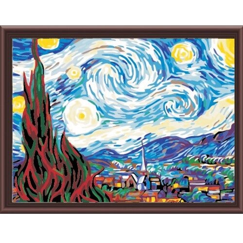 MS 233 "Зоряна ніч" Ван Гог 40х50см від компанії Кратус - фото 1