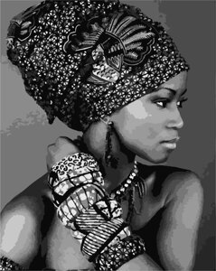 Картина за номерами Art Story Африканська красуня 40x50 см у коробці (AS 0999)