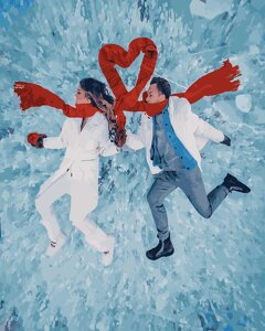 Картина за номерами без коробки Paintboy Любов на льоду 40х50 см (GX 26285)