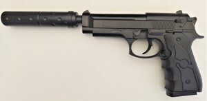 Дитячий пістолет іграшки Galaxy G. 052A (Beretta) з глушником
