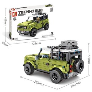 Конструктор Sembo Джип Позашляховик Ленд Ровер Дефендер Land Rover Defender, тисячу двісті вісімдесят шість дет (701943)