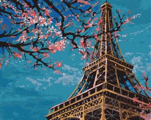 KGX 32528 Весна в Парижі Картина за номерами на полотні 40х50см
