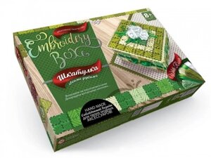 EMB-01-04 Набір для творчості «Embroidery box» "Біла троянда" (Україна)