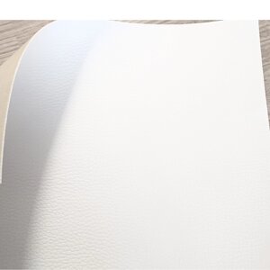 Шкірзамінник самоклеючий (вінілісшкіра) білий 20х30см