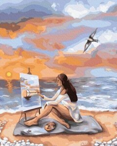 Картина за номерами без коробки Paintboy Море натхнення 40х50 см (GX 39228)