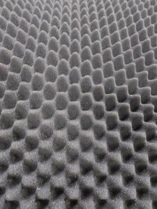 Акустичний комірчастий поролон «Хвиля» лист 1,2х1м товщина 4010% мм темно-сірий