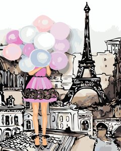 AS 0760 Фарби Парижа Картина за номерами на полотні Art Story 40х50см