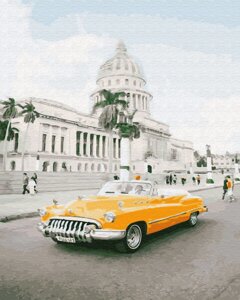 KGX 28889 Кубинське ретро Картина за номерами на полотні в коробці 40х50см