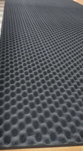 Акустичний поролон «хвиля» лист 1х2м товщина 30мм темно-сірий