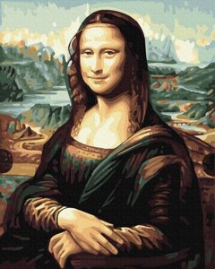 KGX 36096 Мона Ліза Картина за номерами на полотні 40х50см