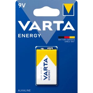 Батарейка лужна VARTA ENERGY Alkaline 6F22 6LP3146 9V Крона Blister