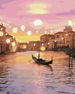 Картина за номерами без коробки Paintboy Казкова вечірня Венеція 40х50см (GX 32456)