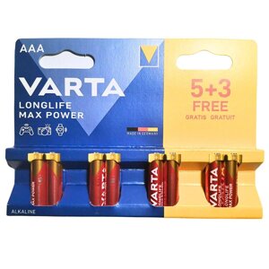 Батарейка Alkaline Varta Longlife Max Power AAA (8шт.)