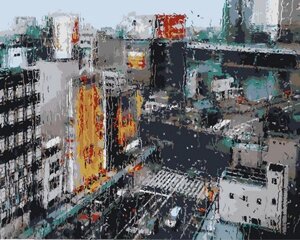 VP 953 "Дощ у мегаполісі" Картина за номерами на полотні 40х50см