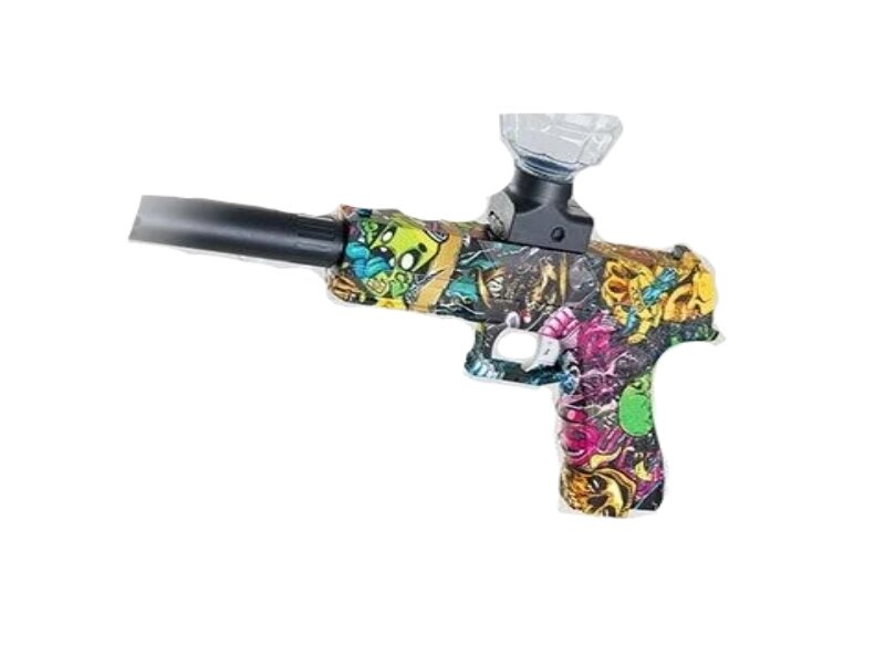 Пістолет GLOCK ST 607 B, акумулятор 3,7 V, орбізи, глушник, магазин, окуляри Колір (фіолетовий) від компанії Кратус - фото 1