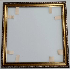 Рамка для картин за номерами Старовинне золото 40х40см без скла (СЗ 40x40)
