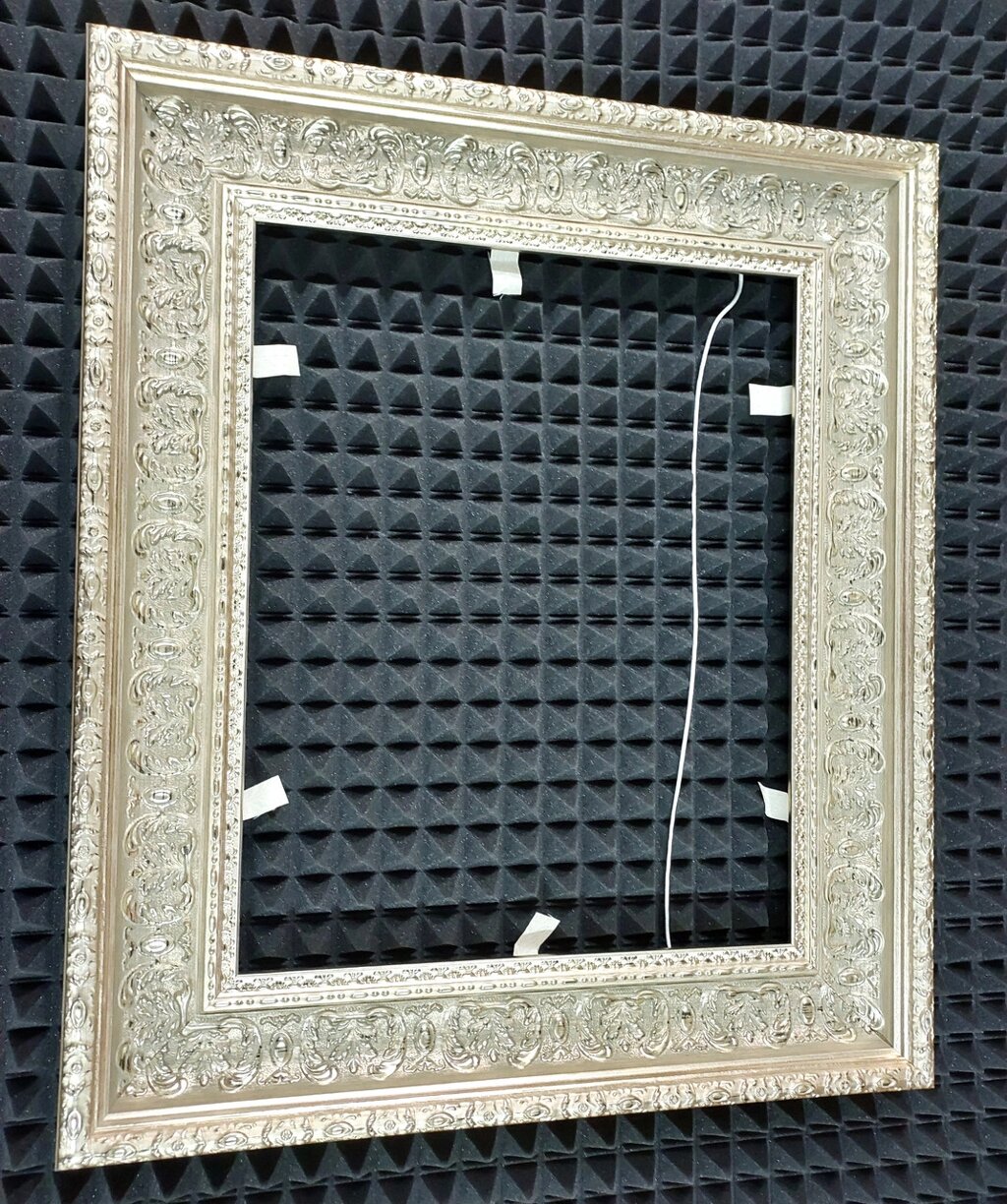 Рамка для картин за номерами  50x40 см Широкий багет 97х55мм Платина без скла від компанії Кратус - фото 1